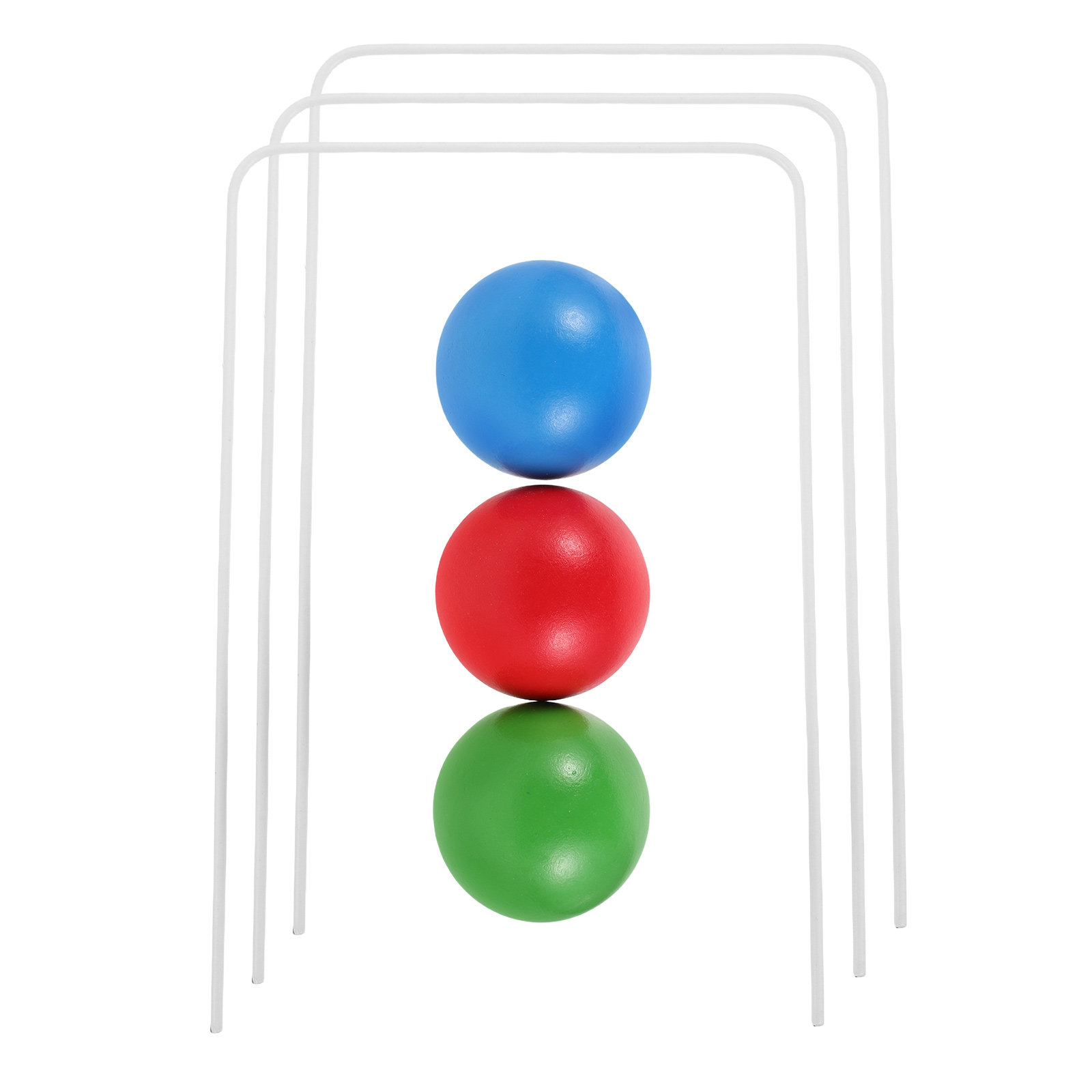 Croquet Set Lawn - 1Set Kids Wooden Garden Croquet Set