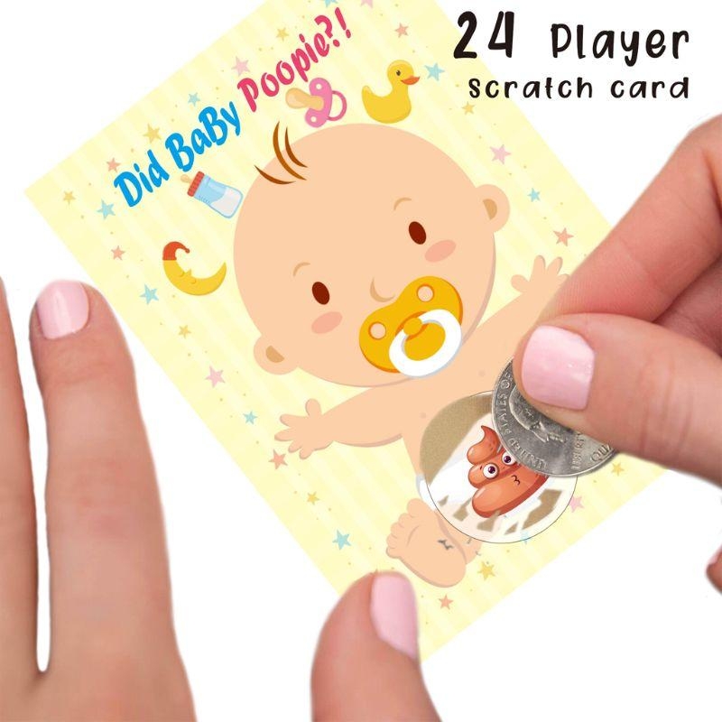 Party Games Baby Shower - Guessing Game Baby Shower Scratch off