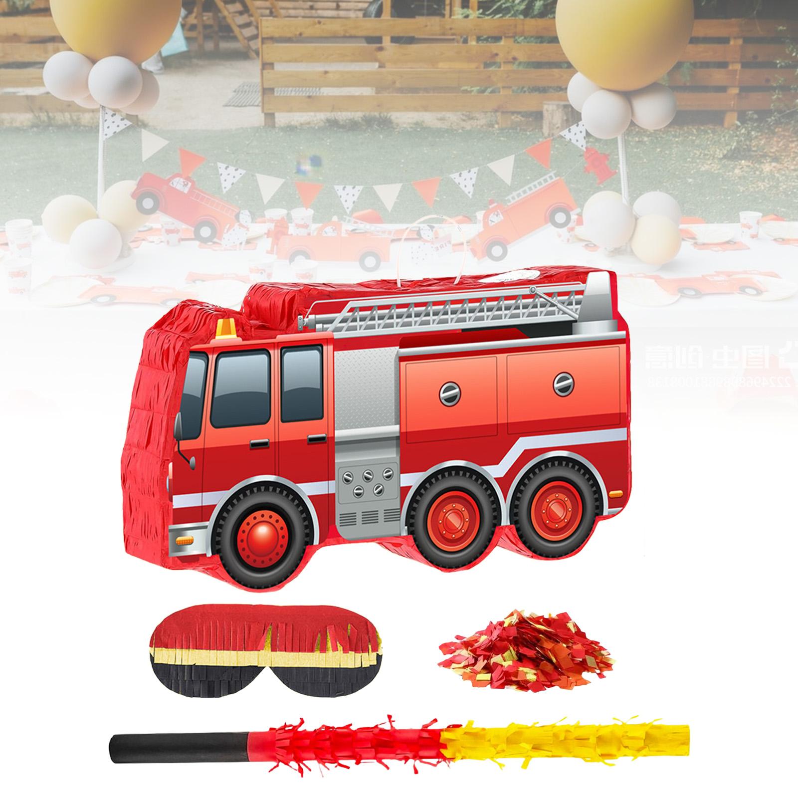 Party Games Children - Fire Truck Themed Birthday Decor Candy