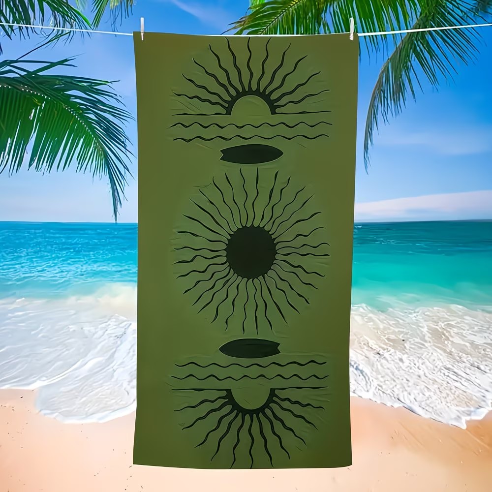 Washer Toss Set - Large Minimalist Sun Beach Towel Oversized