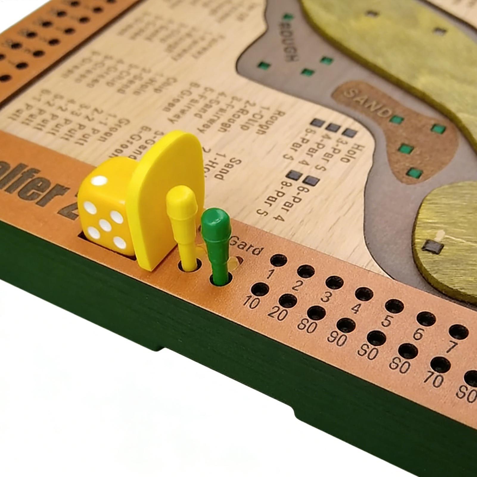 Golf Dice Game Wooden Challeng - Party Games Indoor review and price