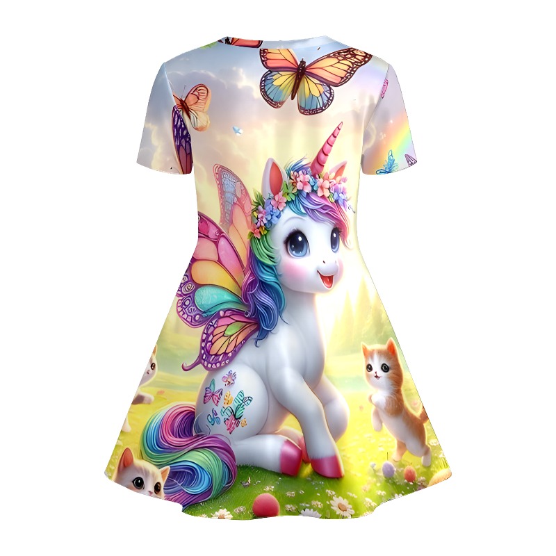 Girl Rainbow Unicorn and Kitte - Games Garden Party review and price