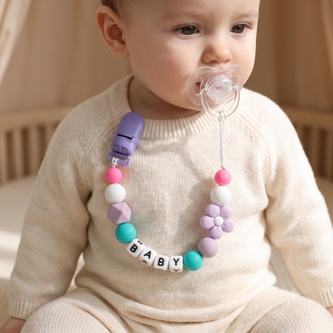 Personalized Pacifier Clip Cus - Party Games Baby Shower review and price