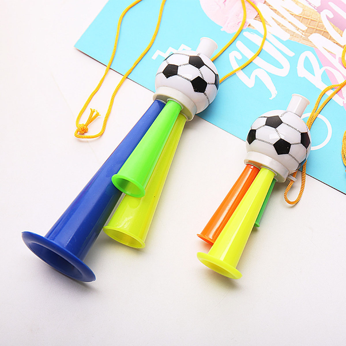 3Pcs 3-Hole Plastic Football S - Party Games No Props review and price