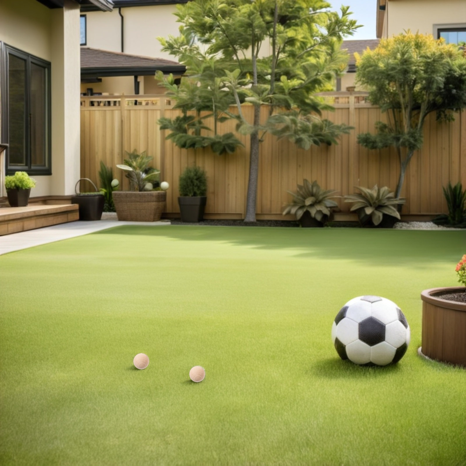 Wooden Croquet Balls 4 Pack 35 - Croquet Set Lawn review and price