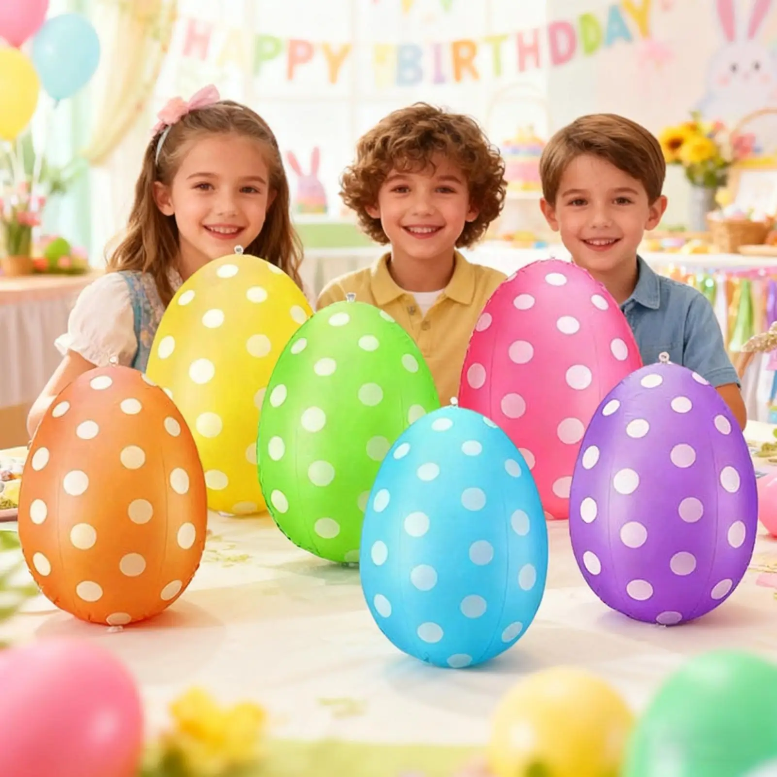 6Pcs Inflatable Easter Eggs /s - Party Games Egg review and price