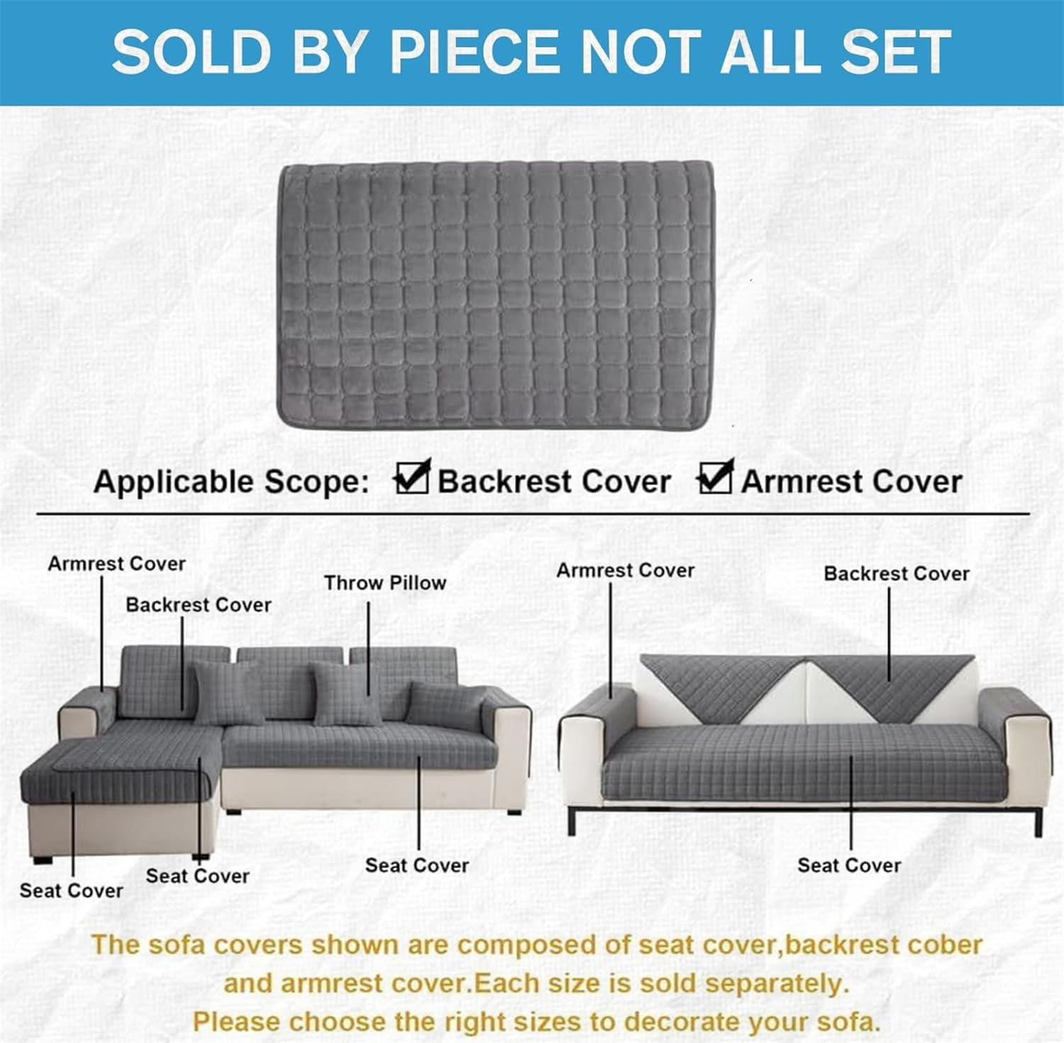 Plush Plaid Sofa Cushion Non-S - Washer Toss Set review and price