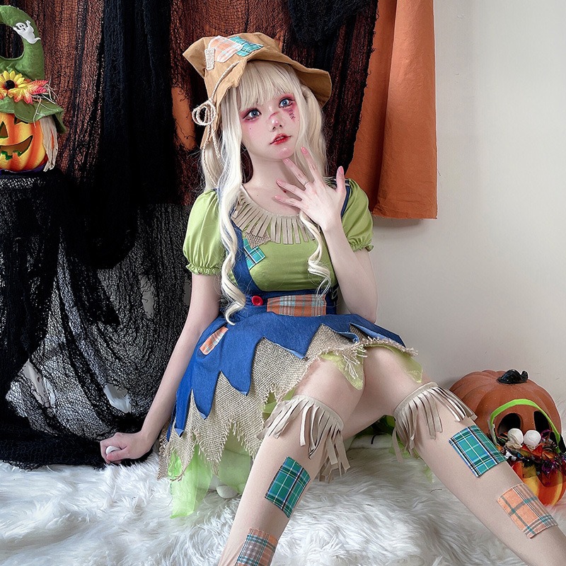 Halloween witch dress scarecro - Games Garden Party review and price