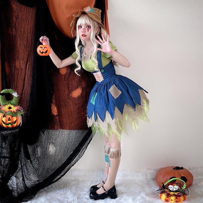Halloween witch dress scarecro - Games Garden Party review and price