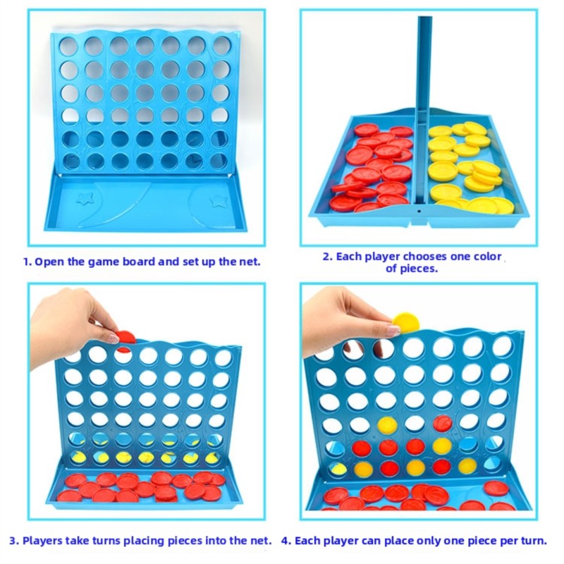 3D Four-in-a-Row Board Game fo - Party Games At Home review and price