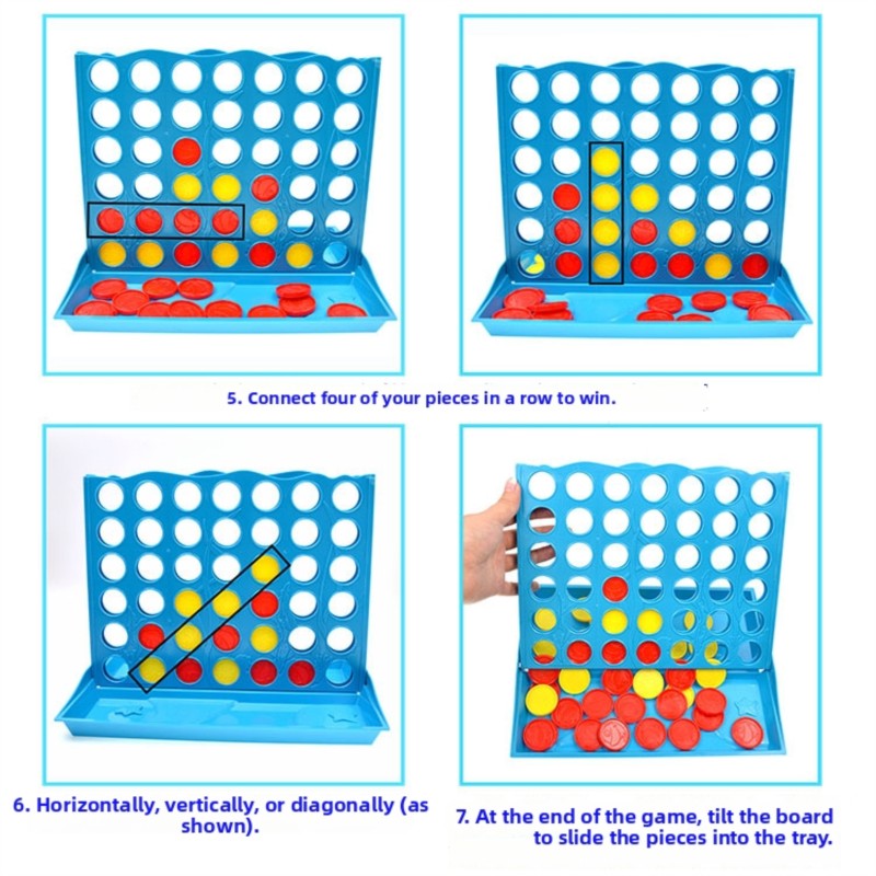 3D Four-in-a-Row Board Game fo - Party Games At Home review and price