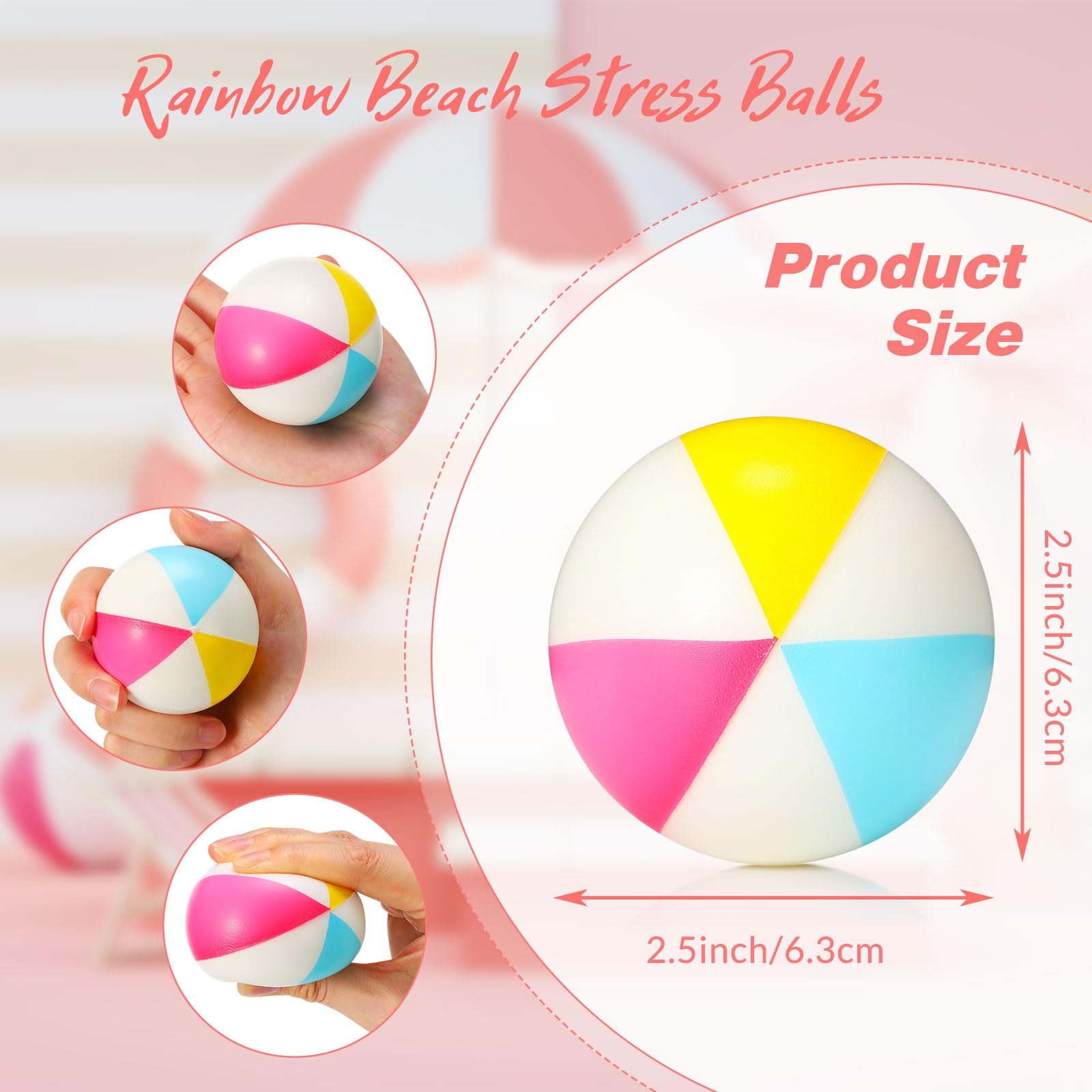 Mini Beach Stress Balls Foam P - Party Games Kids Birthday review and price