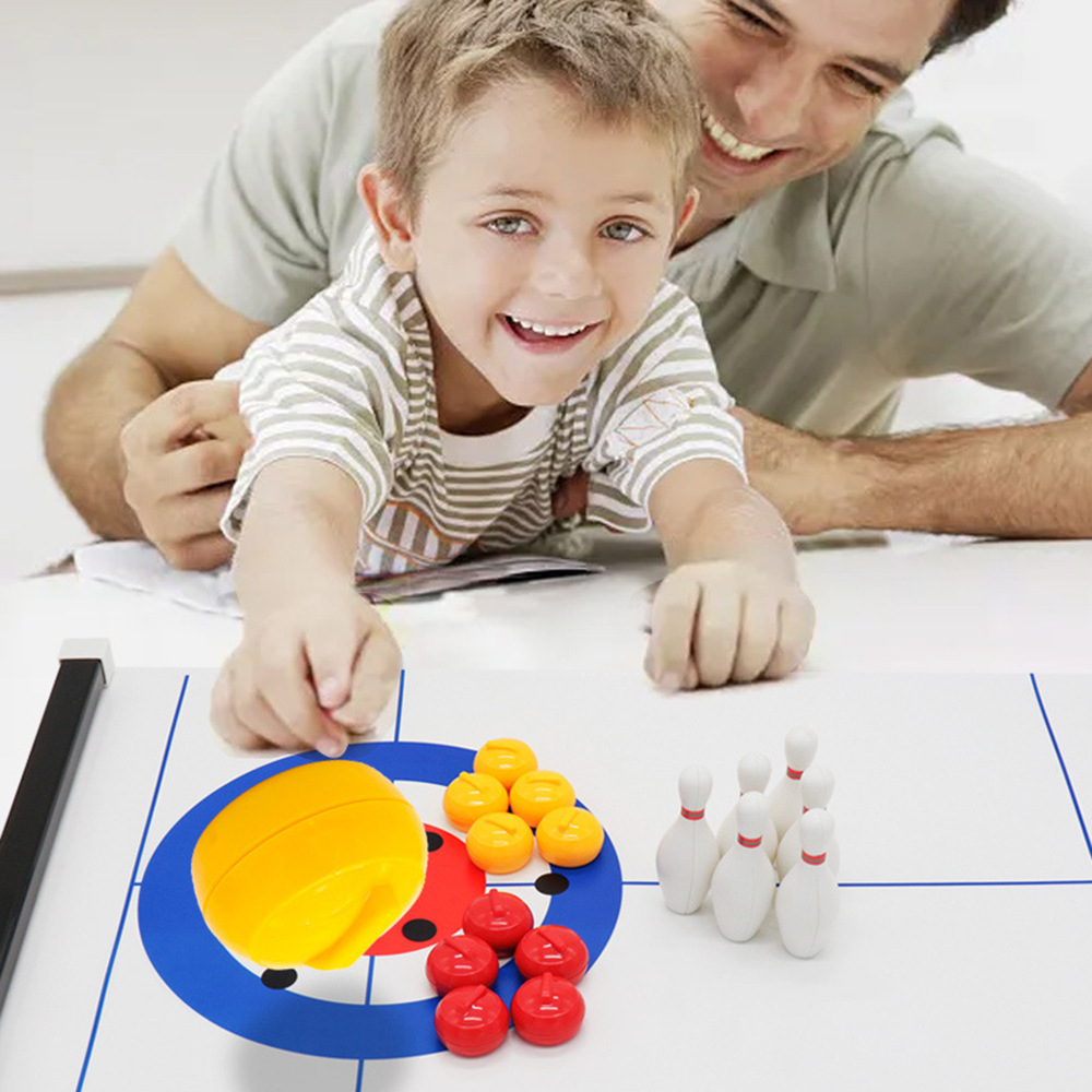New Mini Curling&Bowling Table - Party Games Indoor review and price