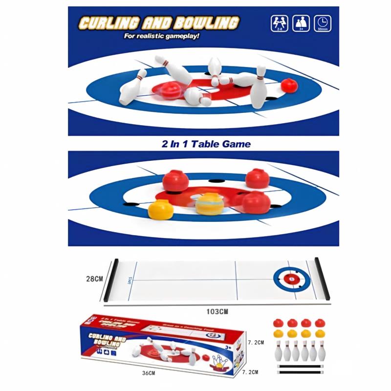 New Mini Curling&Bowling Table - Party Games Indoor review and price