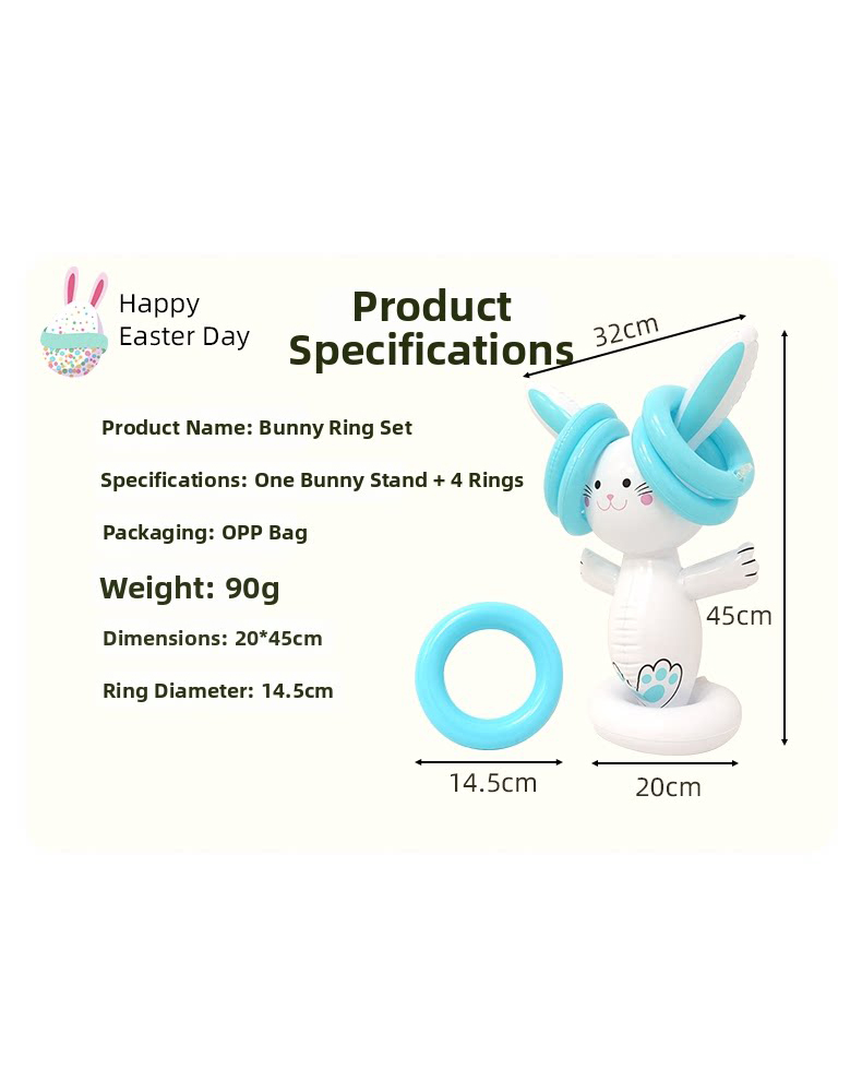 Easter Inflatable Bunny Ring T - Party Games Egg review and price