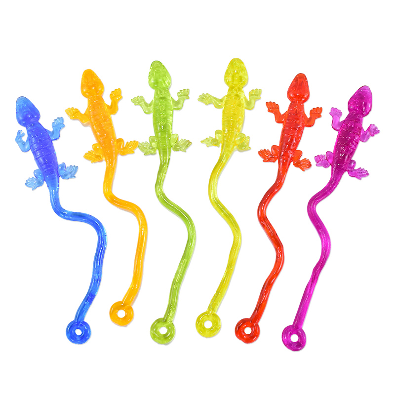 10Pcs Colorful Lizard Sticky R - Party Games Baby Shower review and price