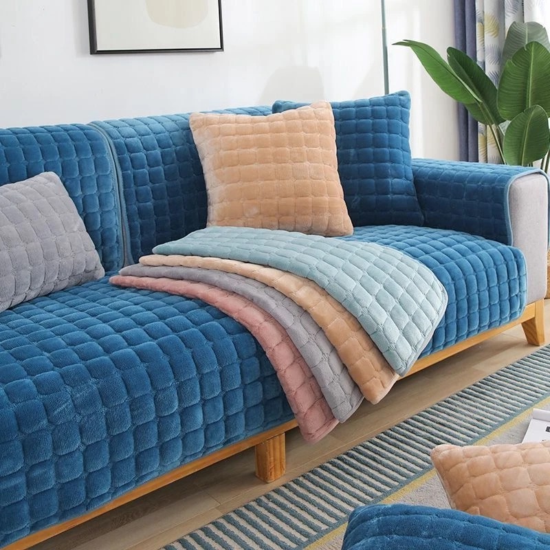Velvet Sofa Cover Universal Pl - Washer Toss Set review and price
