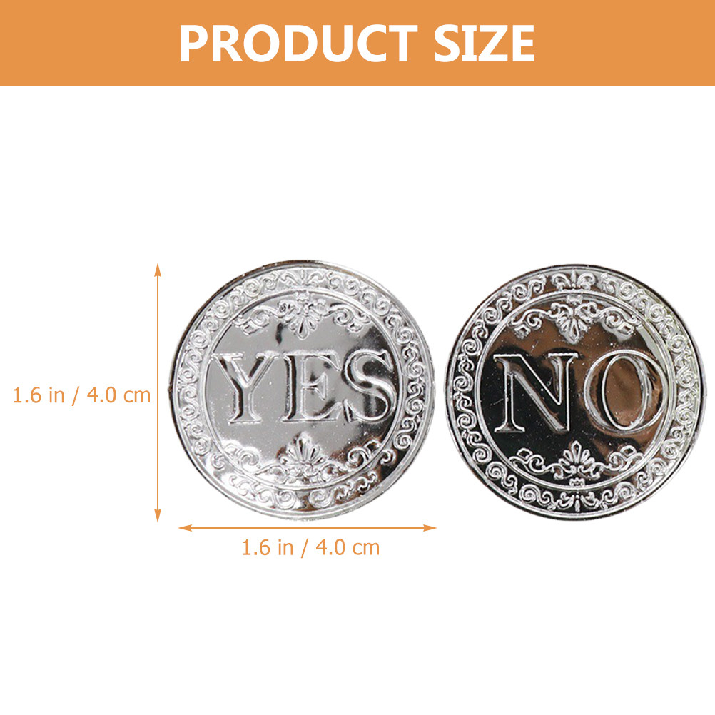 100Pcs Plastic Yes No Coin Dec - Party Games No Props review and price