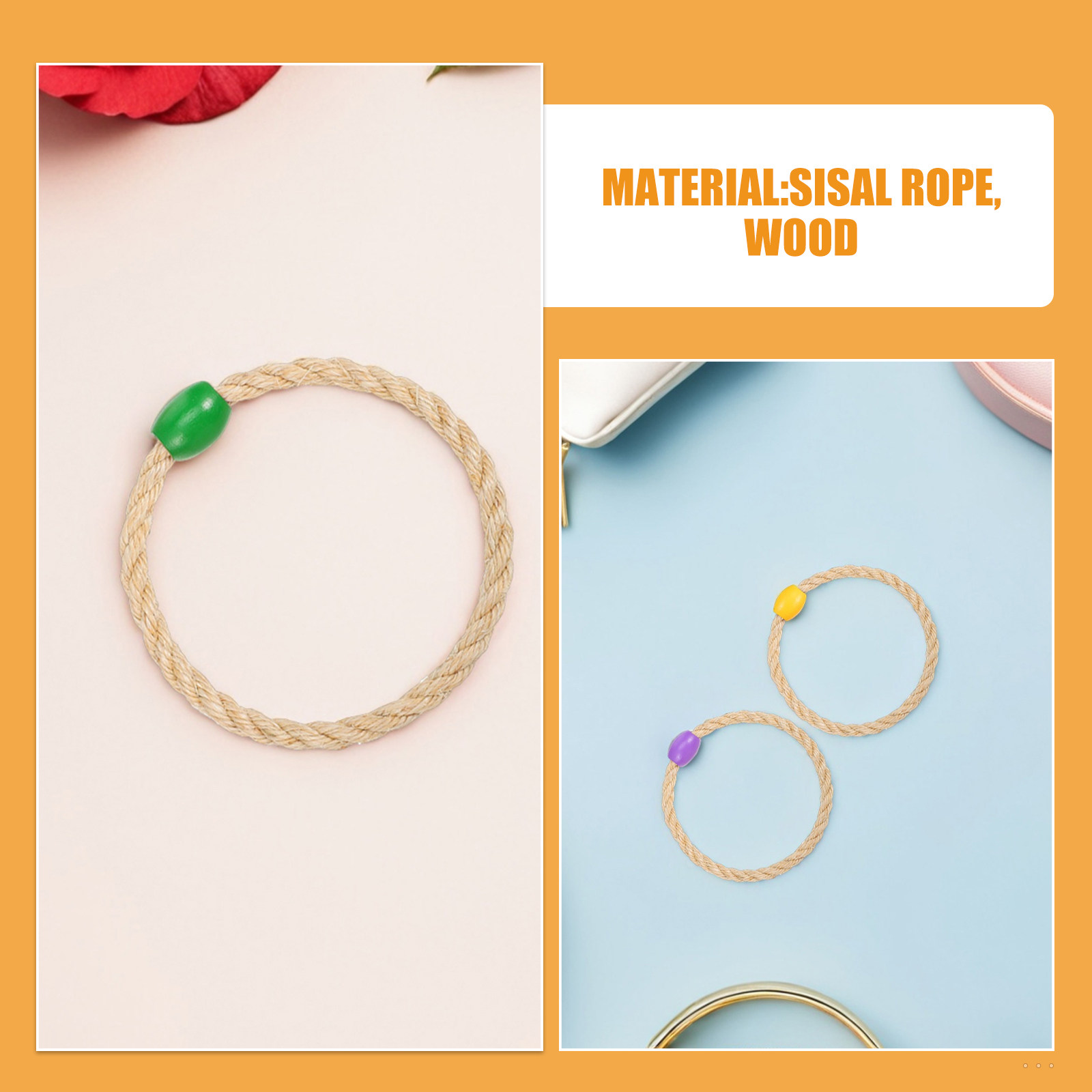 15Pcs Sisal Rope Ring Toss Out - Party Games Kids Birthday review and price