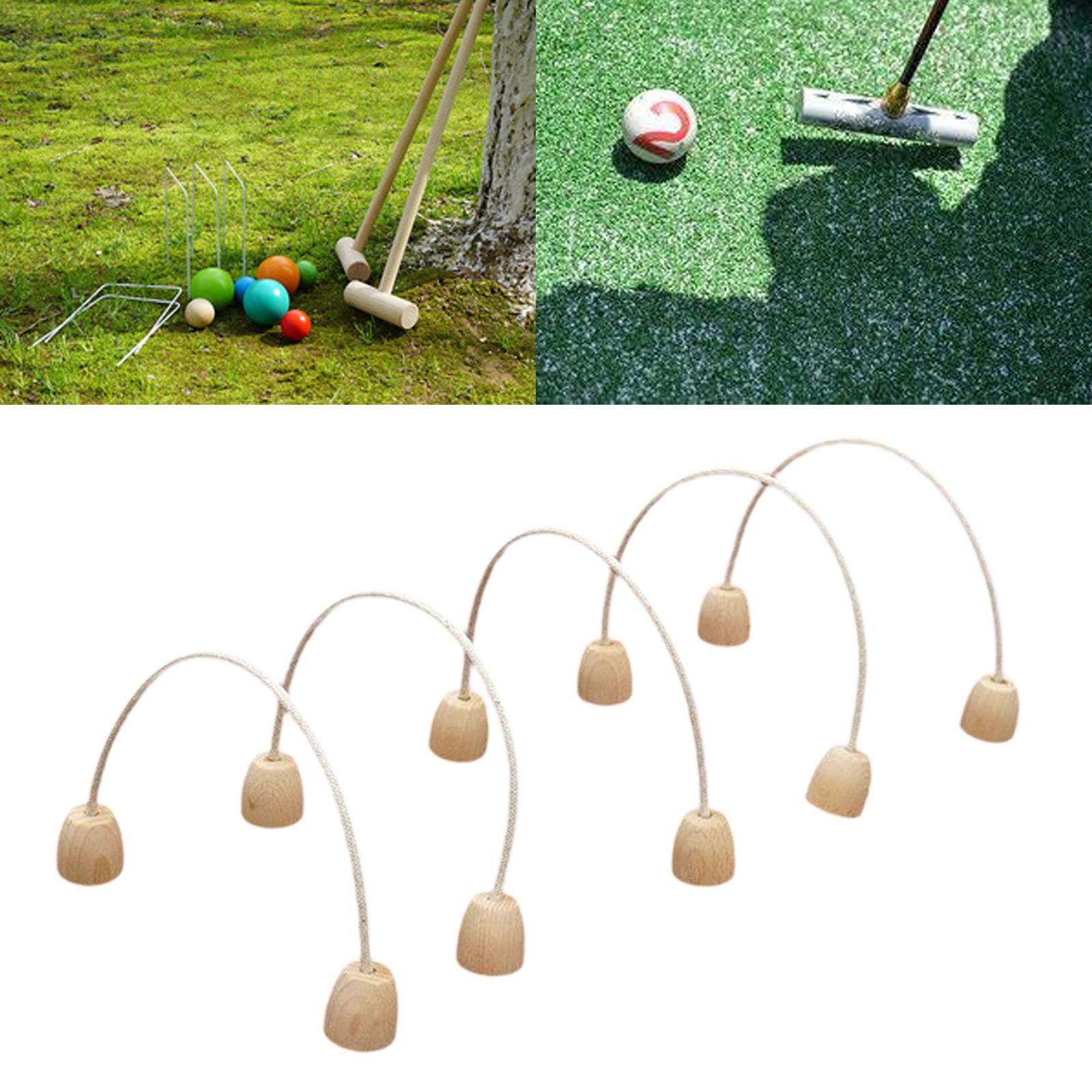 Sturdy Croquet Wickets Wooden  - Croquet Set Lawn review and price